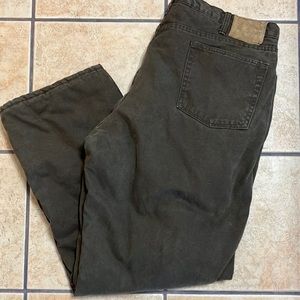 FIELD N’ FOREST FLEECE INSULATED DUCK CANVAS MENS PANTS SIZE 42x32 GOOD CONDITN